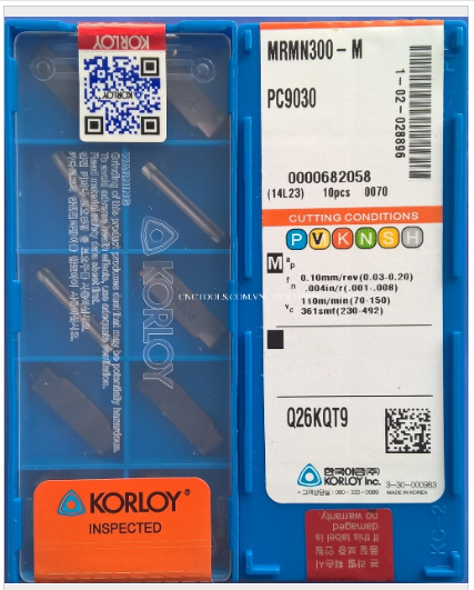 Chíp tiện cắt Korloy MRMN300-PC9030