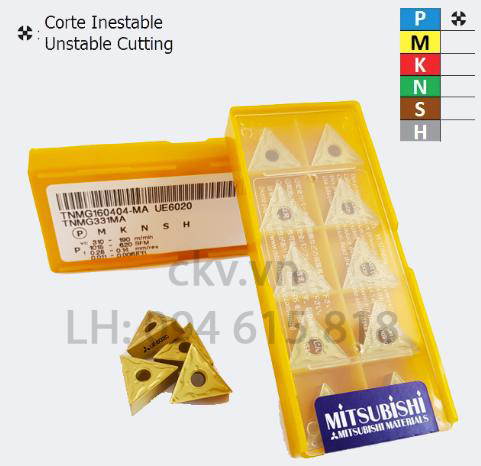 chíp tiện thép misubishi TNMG1604-MA-UE6020