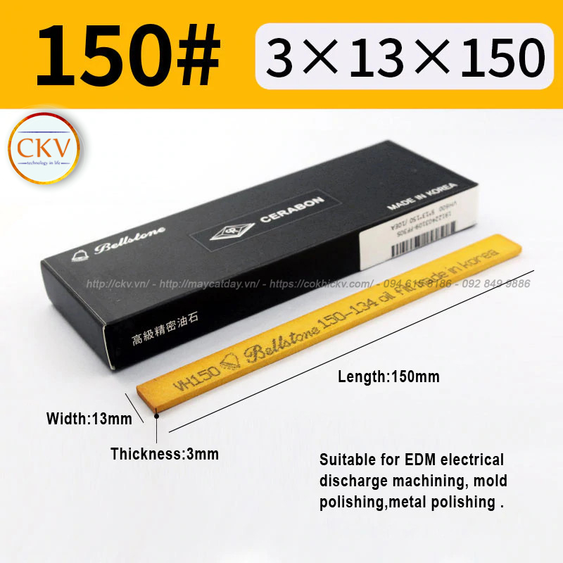 Đá mài dầu BellStone 3 x 13 x 150 VH150 #150