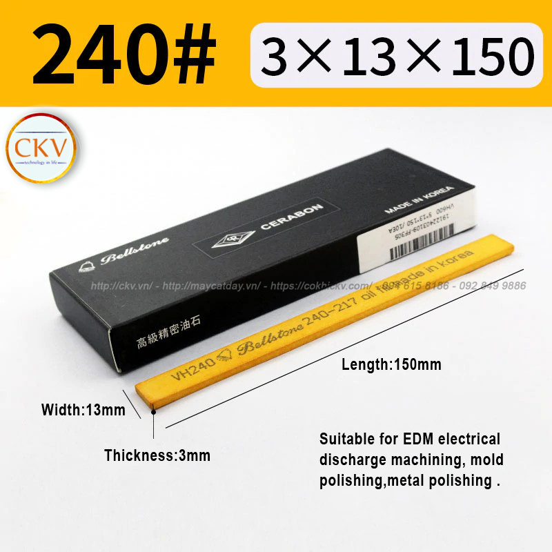 Đá mài dầu BellStone 3 x 13 x 150 VH240 #240