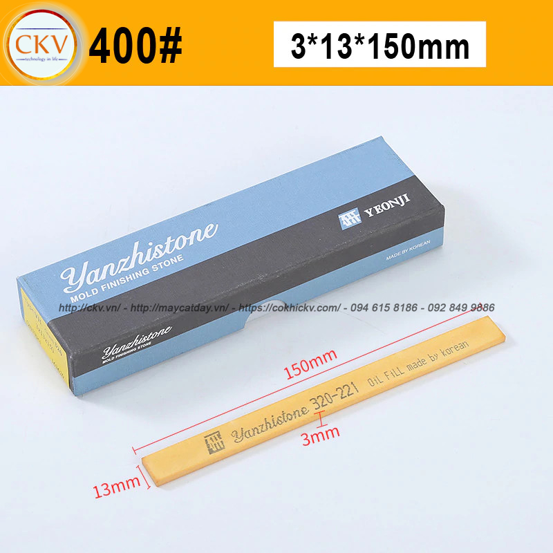 Đá mài dầu Yanzhi Stone 3x13x150 VH400 #400