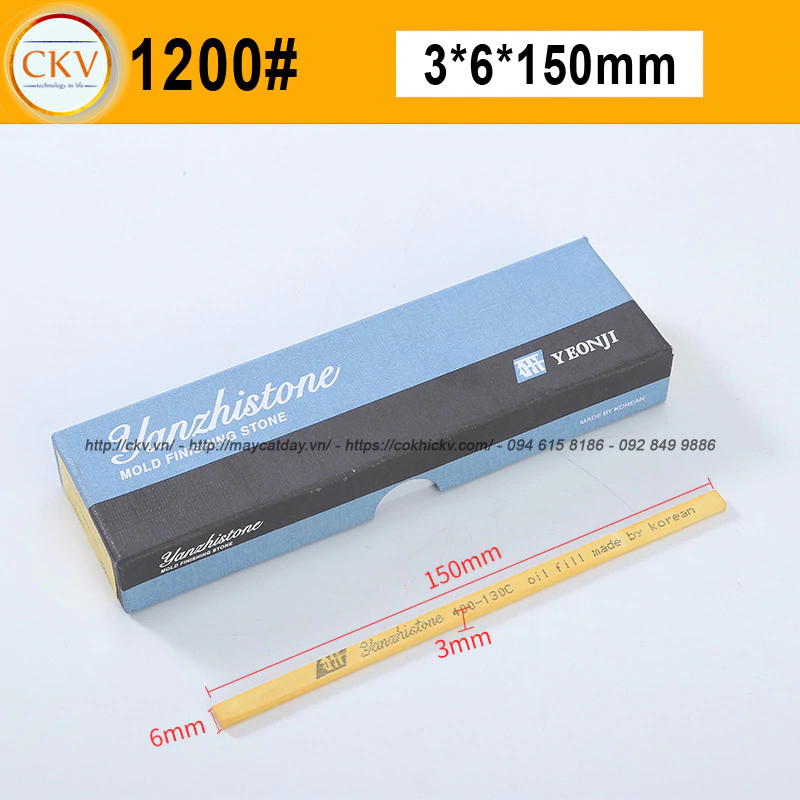 Đá mài dầu Yanzhi Stone 3 x 6 x 150 VH1200 #1200