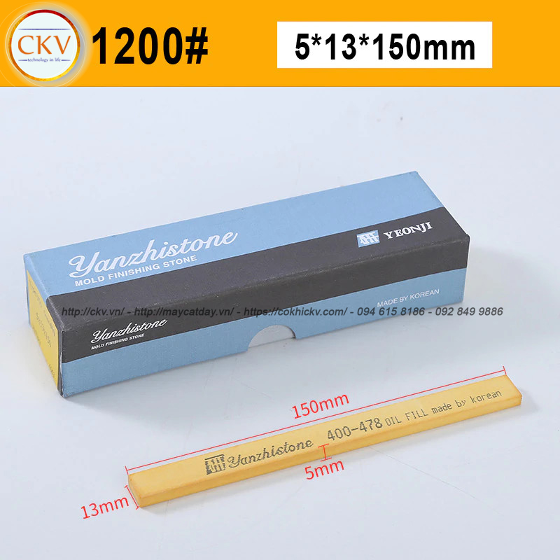 Đá mài dầu Yanzhi Stone 5x13x150 VH1200 #1200