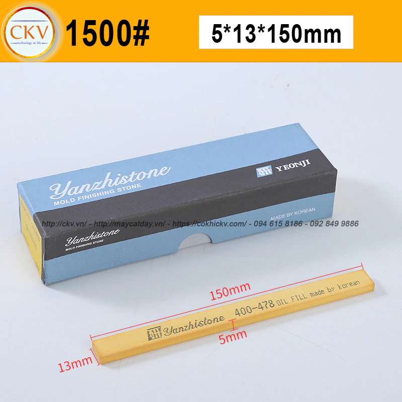 Đá mài dầu Yanzhi Stone 5x13x150 VH1500 #1500