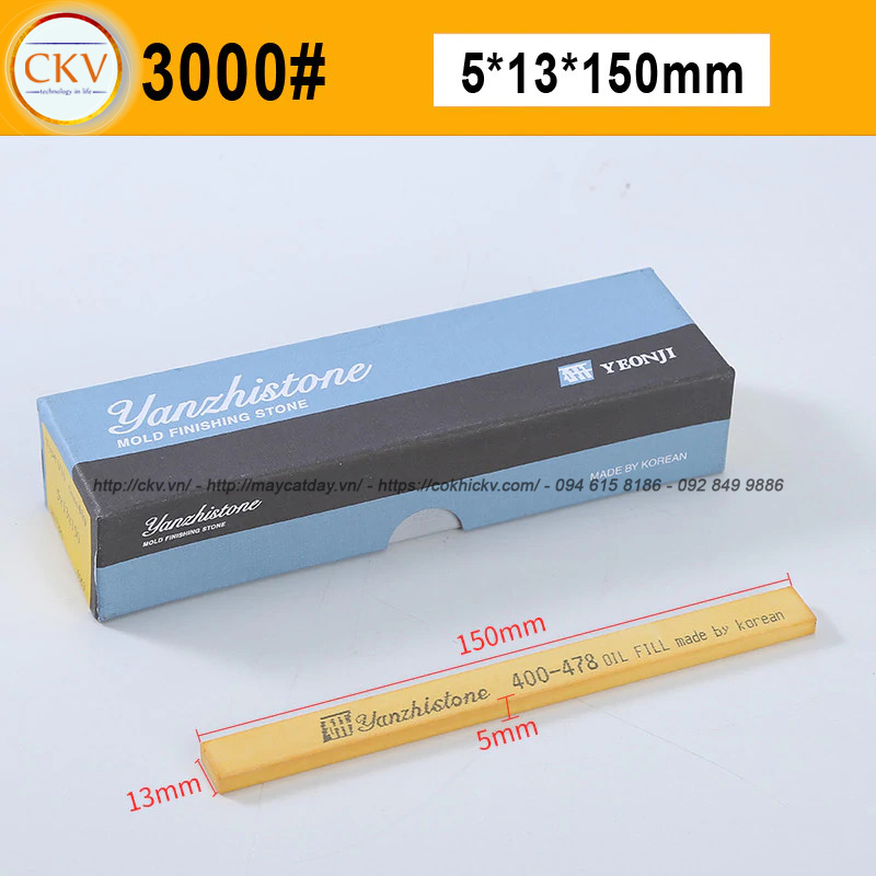 Đá mài dầu Yanzhi Stone 5x13x150 VH3000 #3000