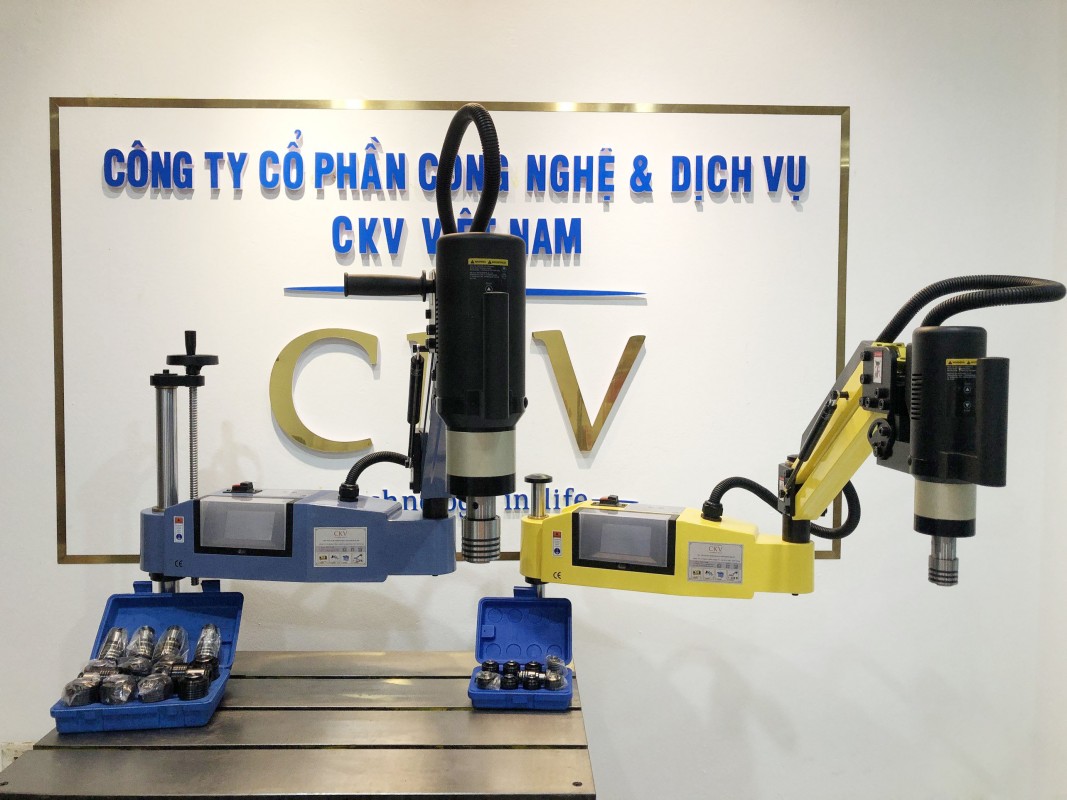 Máy taro tạo ren điện cần xoay ngang dọc