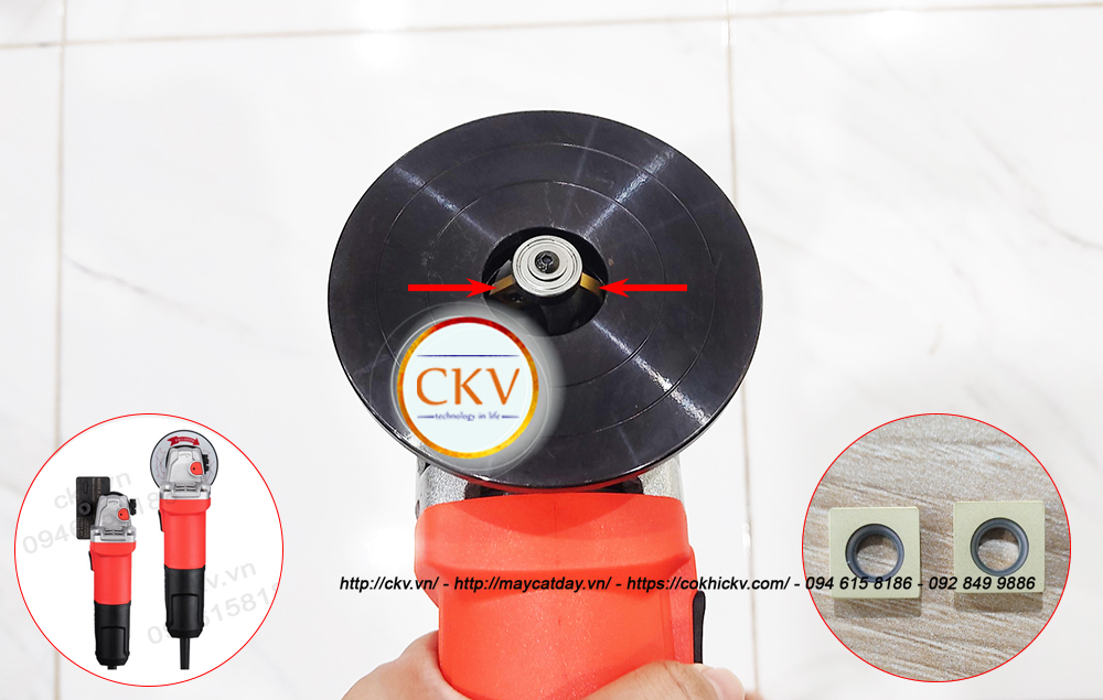 Đầu gắn chíp của máy vát mép CKV-AX916S