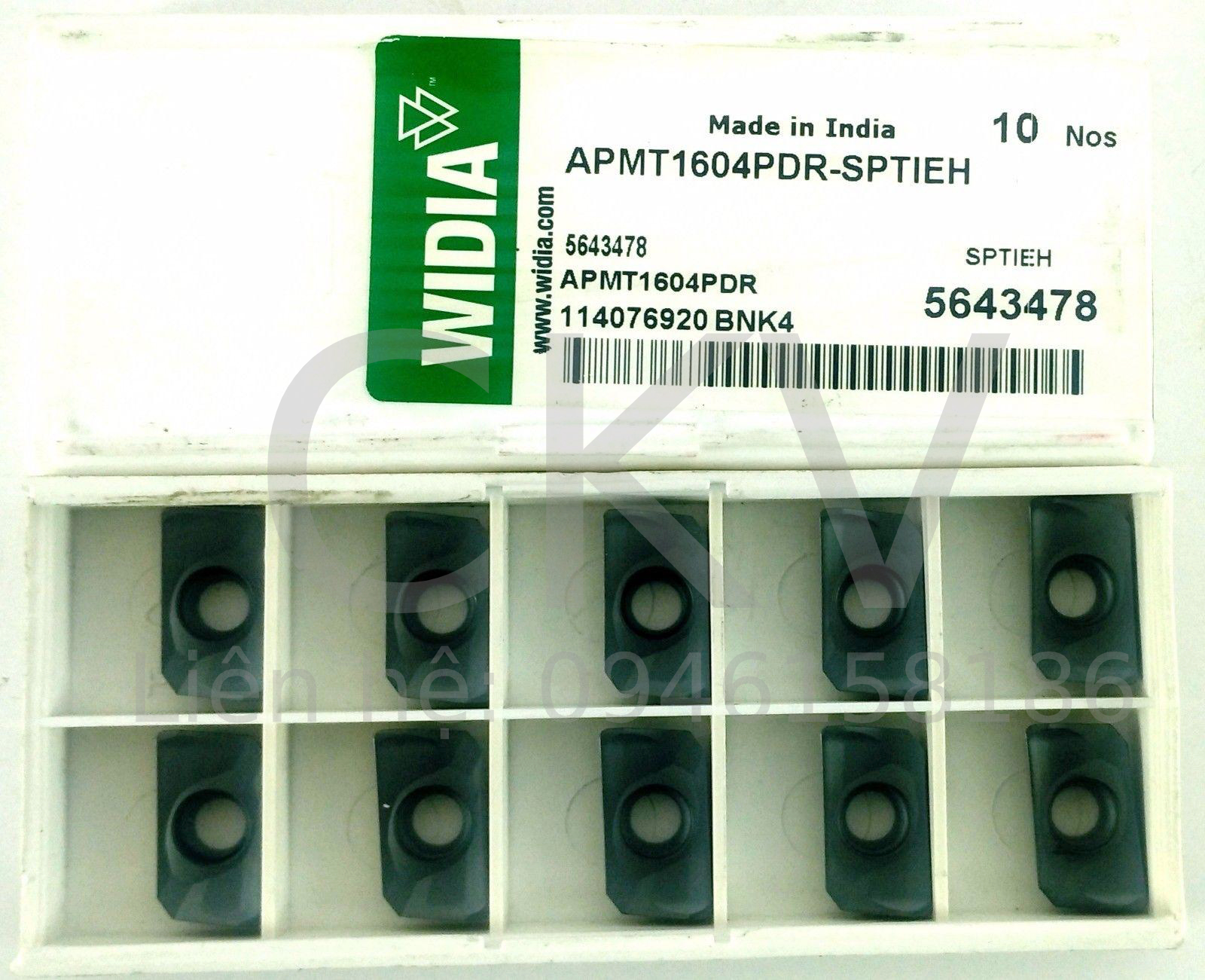 Chíp phay thép WIDIA