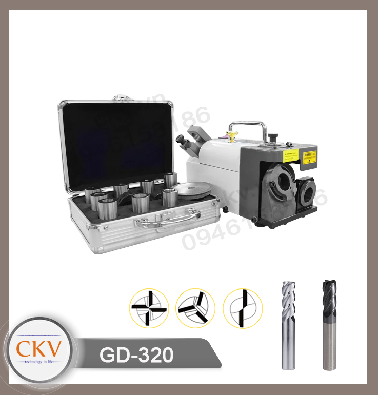 Máy mài dao phay ngón GD-320 (d3 - d20)