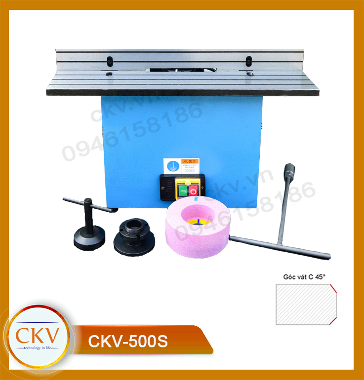 Máy vát mép cạnh đơn và mài góc CKV-500S
