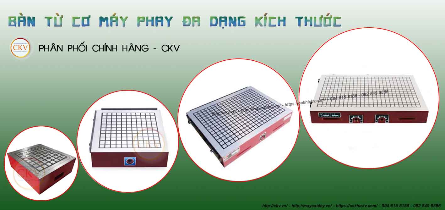 Bàn từ cơ máy phay đa dạng kích thước cao cấp