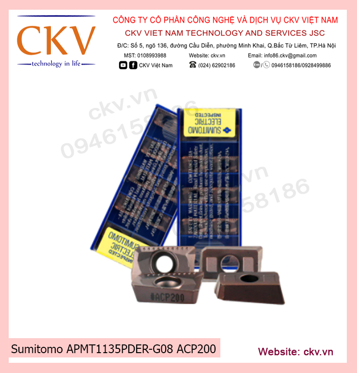 Sumitomo APMT1135PDER-G08 ACP200