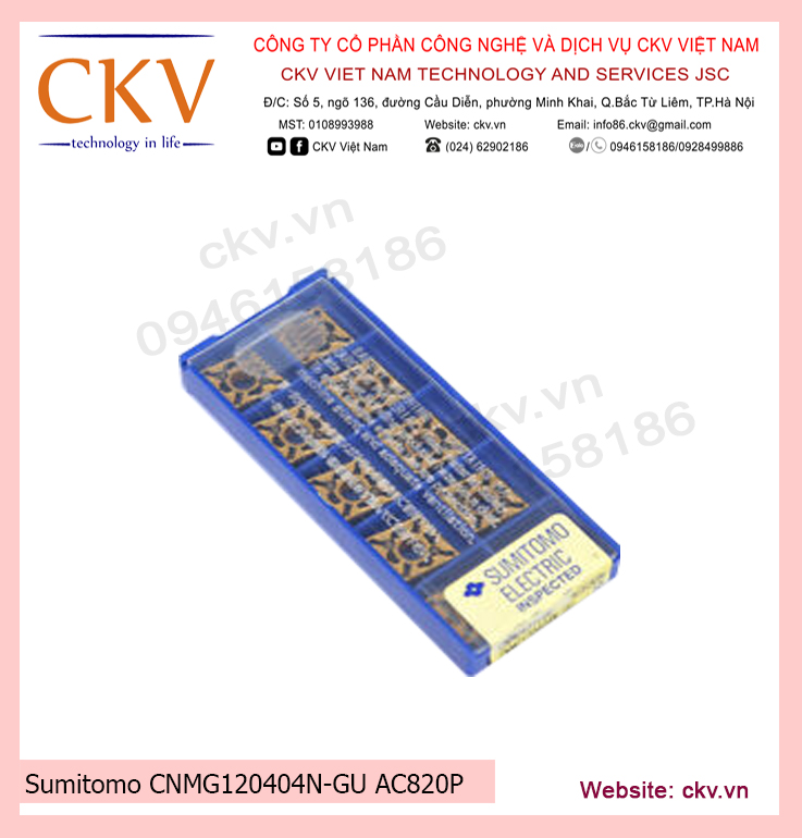 Sumitomo CNMG120404N-GU AC820P