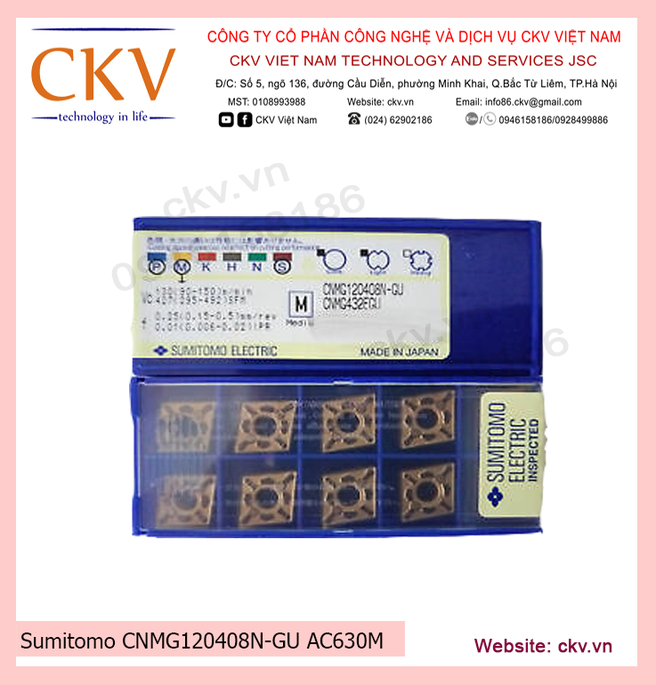 Sumitomo CNMG120408N-GU AC630M