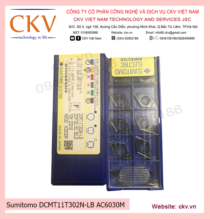 Sumitomo DCMT11T302N-LB AC6030M