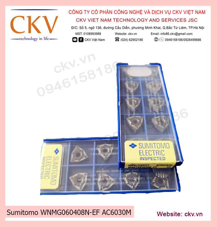 Sumitomo WNMG060408N-EF AC6030M