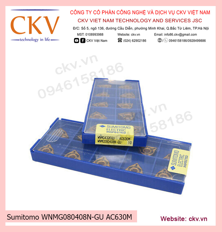 Sumitomo WNMG080408N-GU AC630M