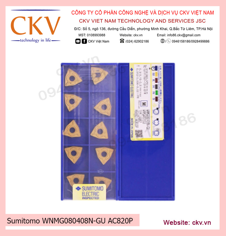 Sumitomo WNMG080408N-GU AC820P