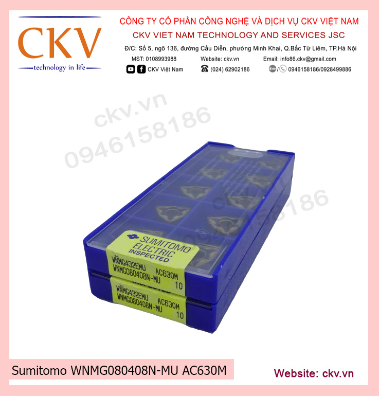 Sumitomo WNMG080408N-MU AC630M