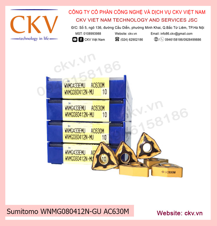 Sumitomo WNMG080412N-GU AC630M