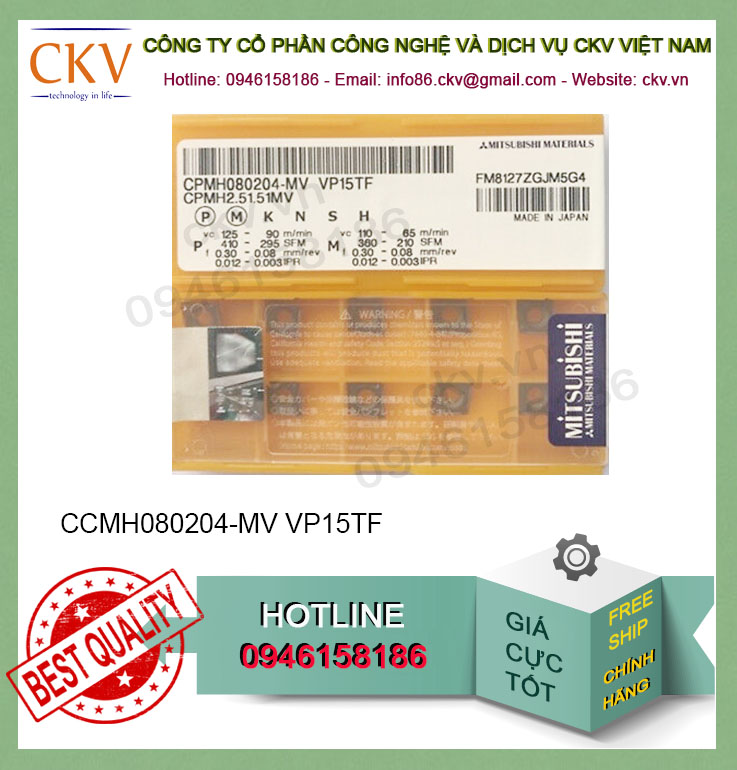 Chíp tiện Mitsu CCMH080204-MV VP15TF
