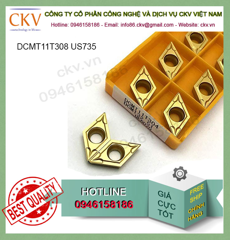 Chíp tiện Mitsubishi DCMT11T308 US735