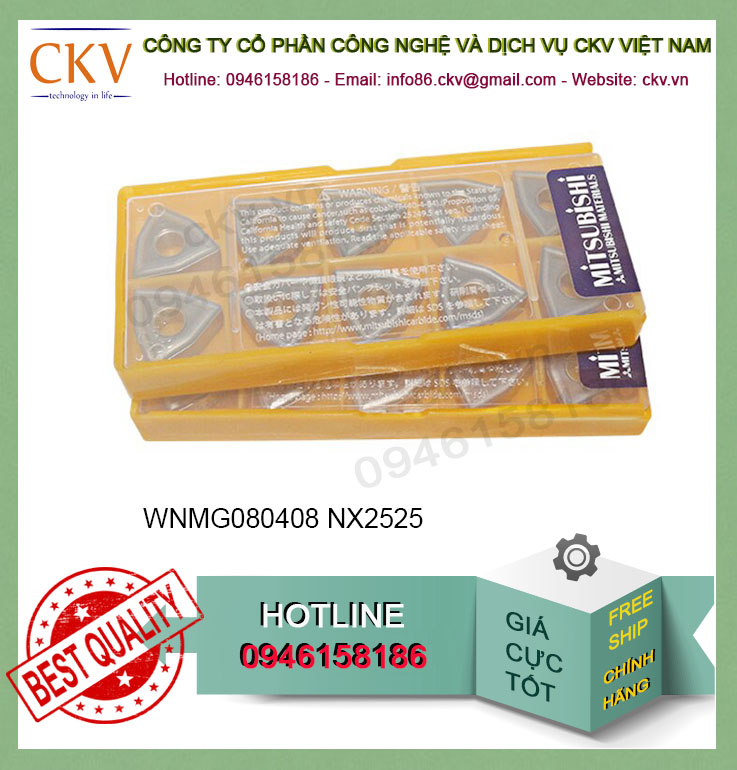 Chíp tiện Mitsubishi WNMG080408 NX2525
