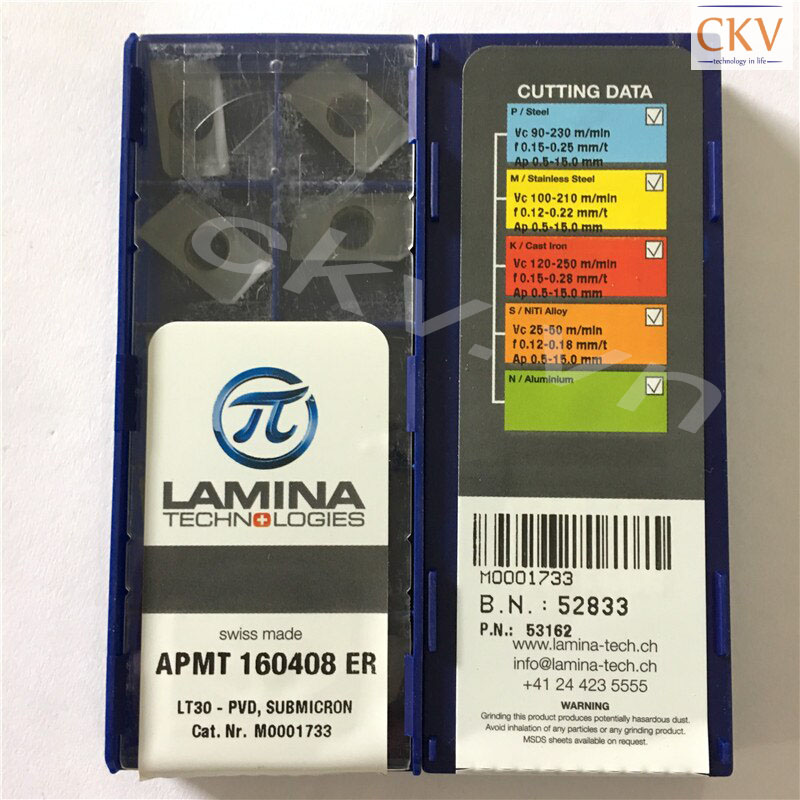 Chíp phay lamina APMT 160408ER LT30