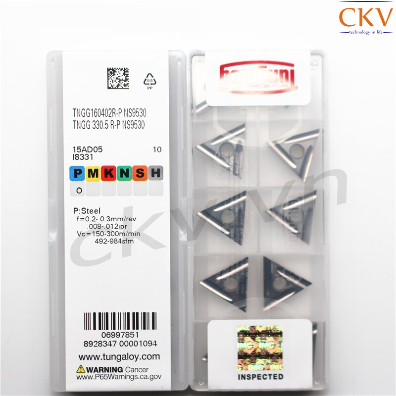 Chíp tiện Tungaloy TNGG160402R-P NS9530